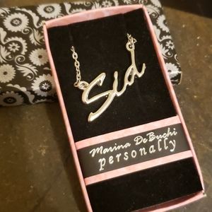 Personalized Sid name necklace